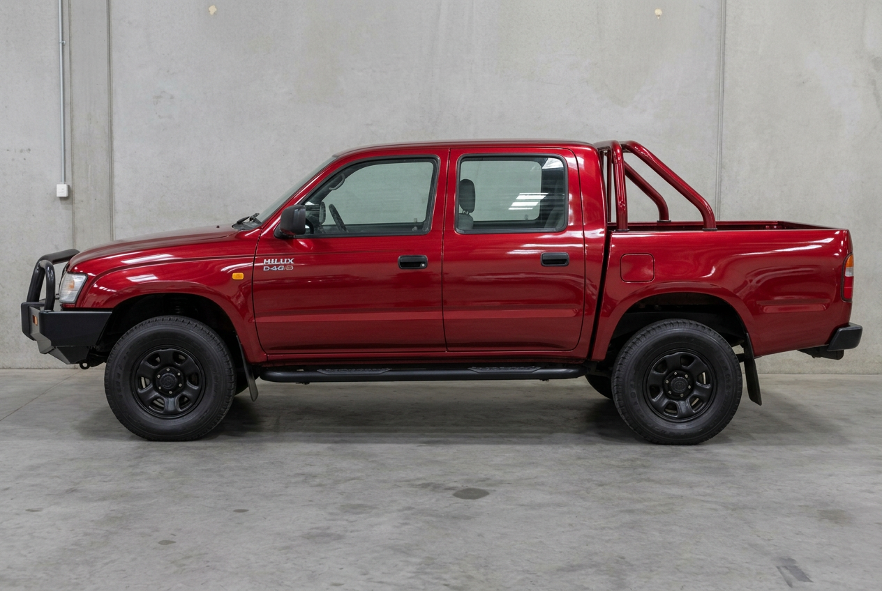 Silver Toyota Hilux — after